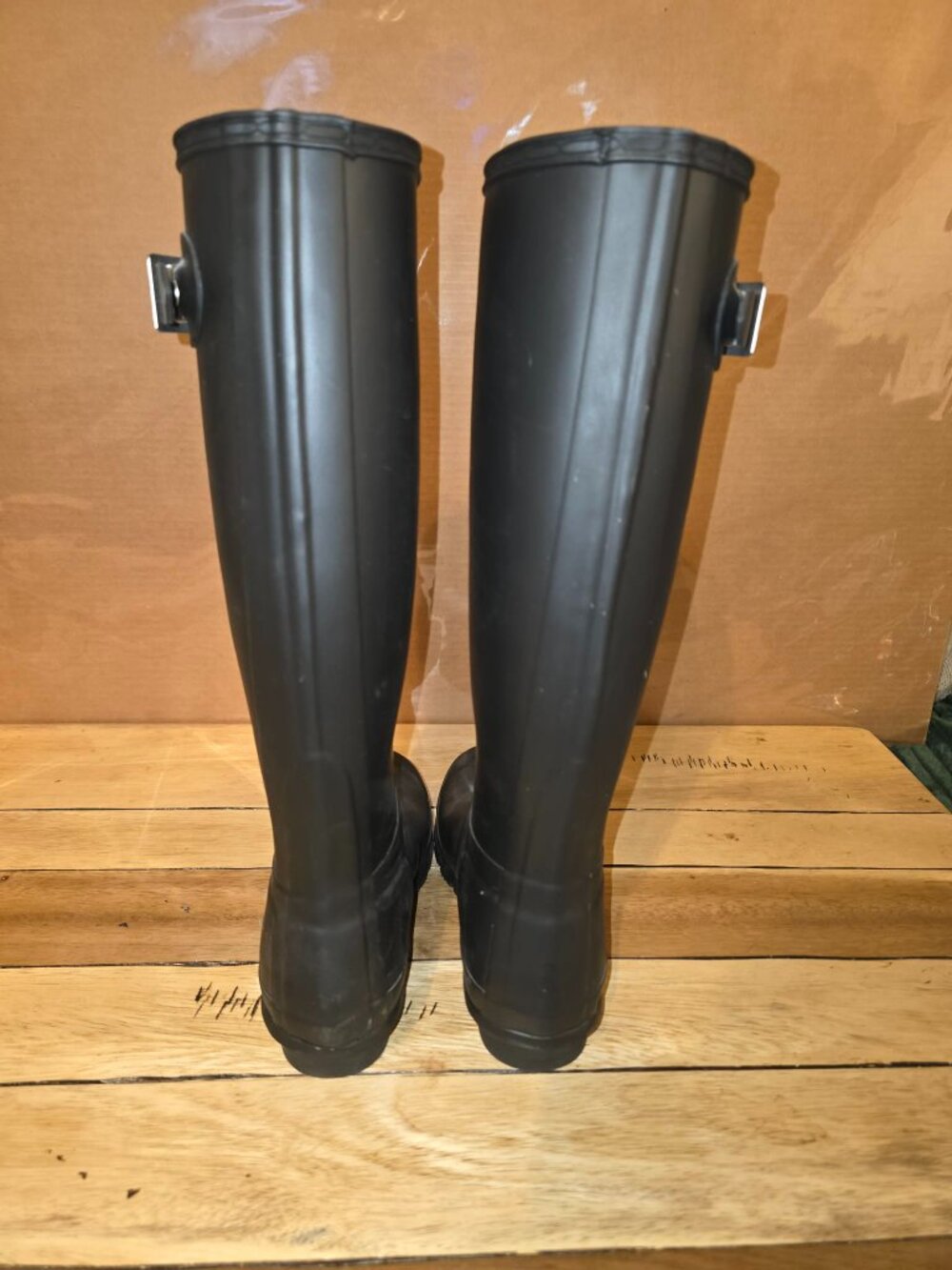 Hunter Boots Women's Size 6 Black Original Tall Rain Boot WFT1000RMA - Picture 3 of 8